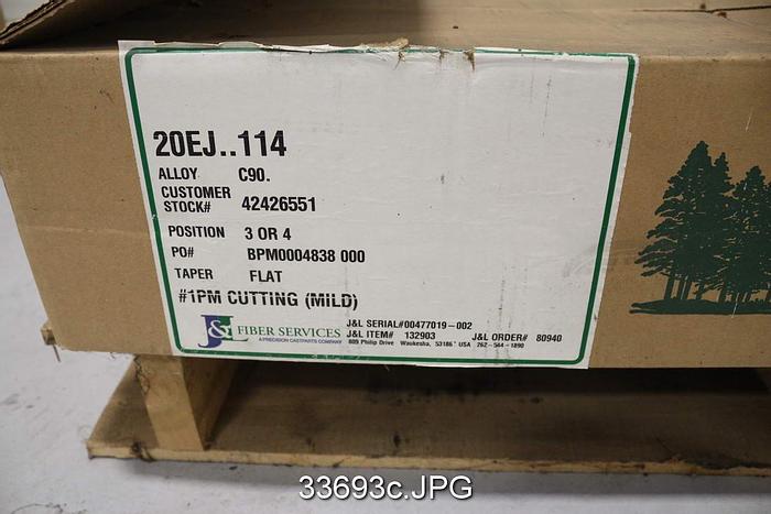 Unused Beloit DD4000 Refiner Complete Plate Set, 20" Disc #33693