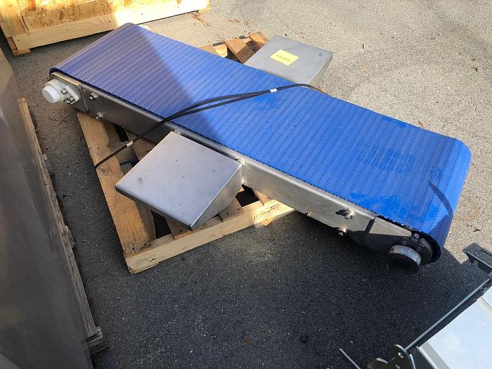 Used Conveyor, Belt, 18" x 5', S/st, Plastic, 1 HP, Food GradeConveyor, Belt, 18" x 5', S/st, Plastic, 1 HP, Food Grade #S742591