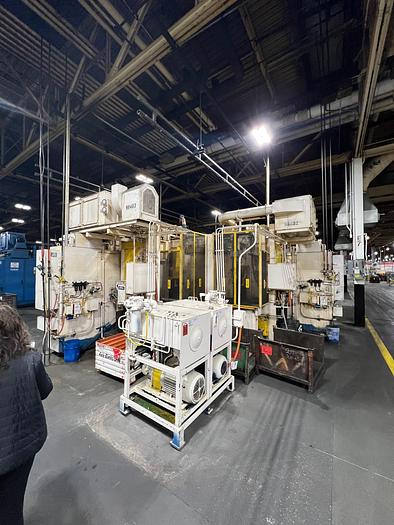 Used NEW BRITAIN MODEL 66 TWIN SPINDLE VERTICAL CNC LATHE