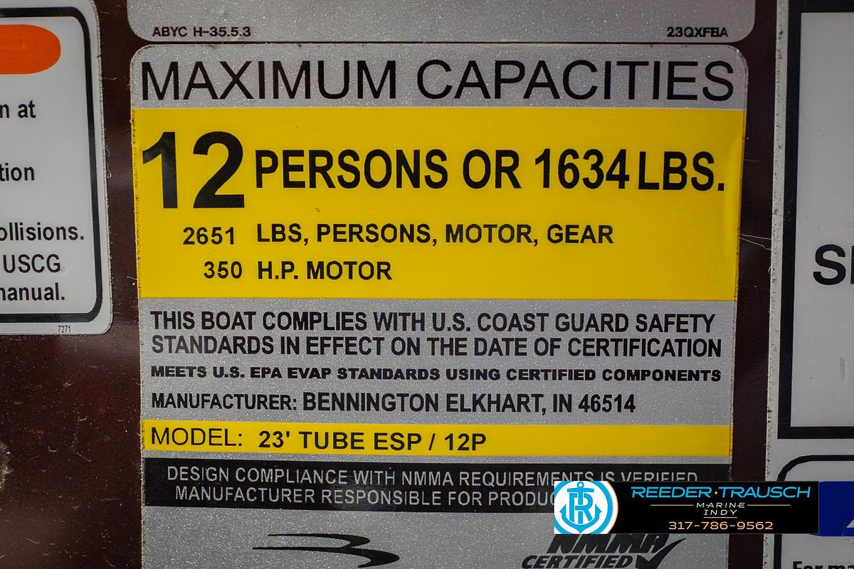 Used 2022 Bennington 23 QXFBA
