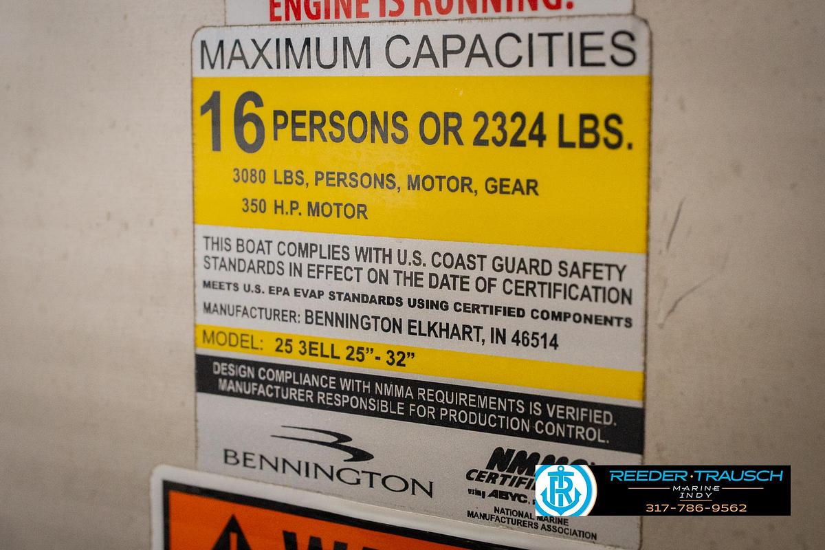 Used 2013 Bennington 2550 RBR