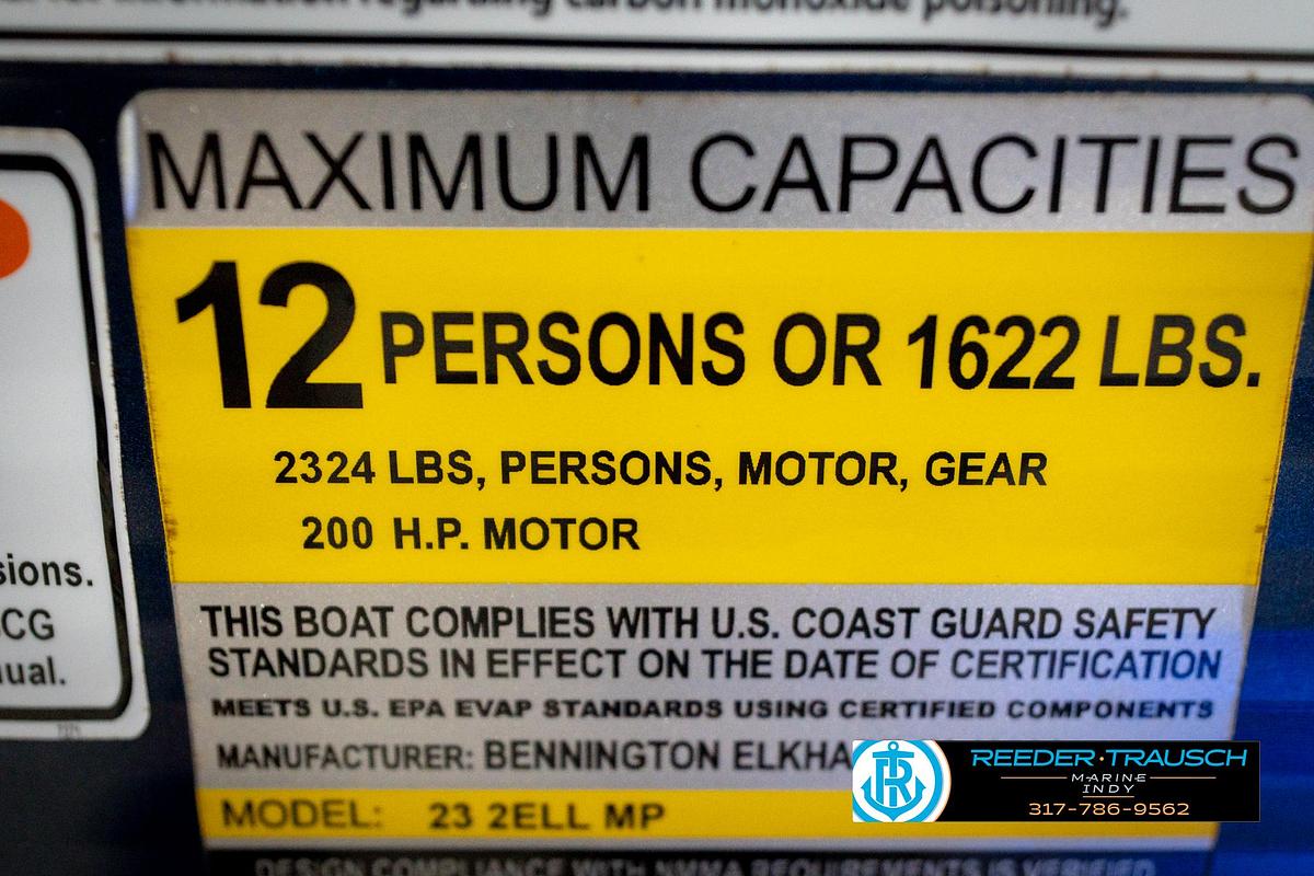 Used 2016 Bennington 2375 RSB