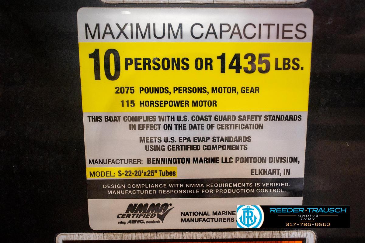 Used 2010 Bennington 22 SLI