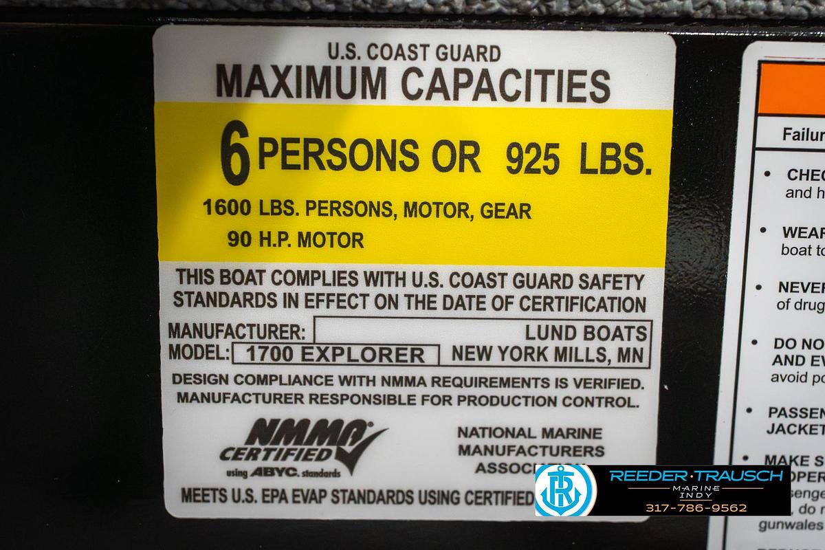 2026 Lund 1700 Explorer Side