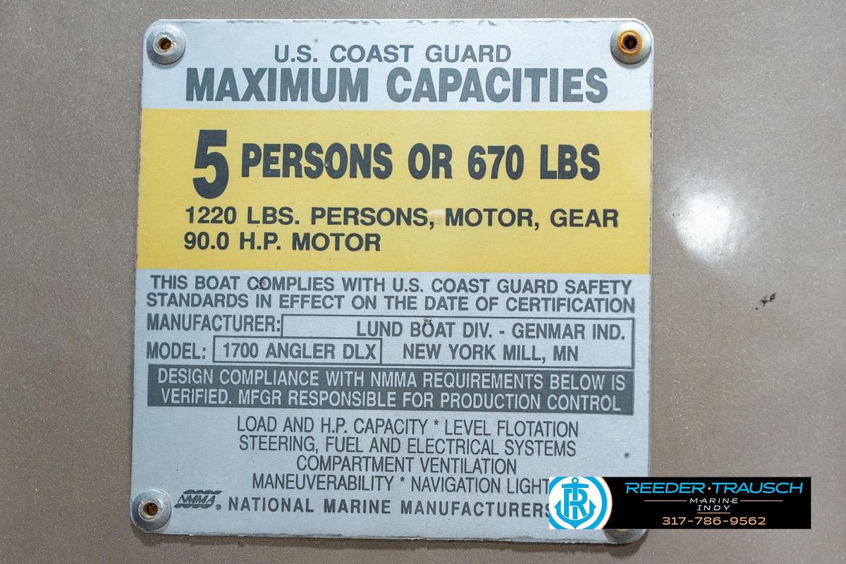 Used 1997 Lund 1700 Pro Angler