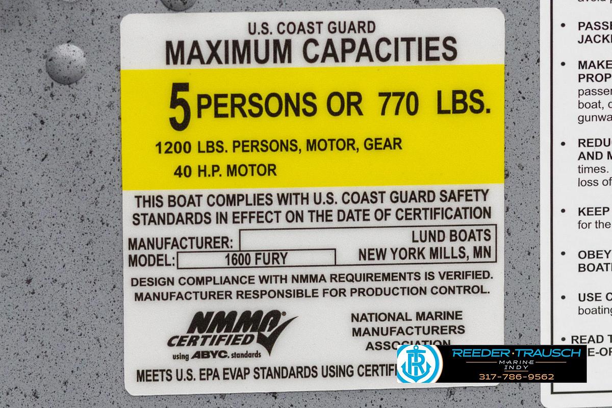 2025 Lund 1600 Fury Heritage Edition