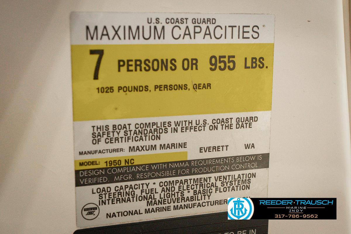 Used 1997 Maxum 1900 SRW