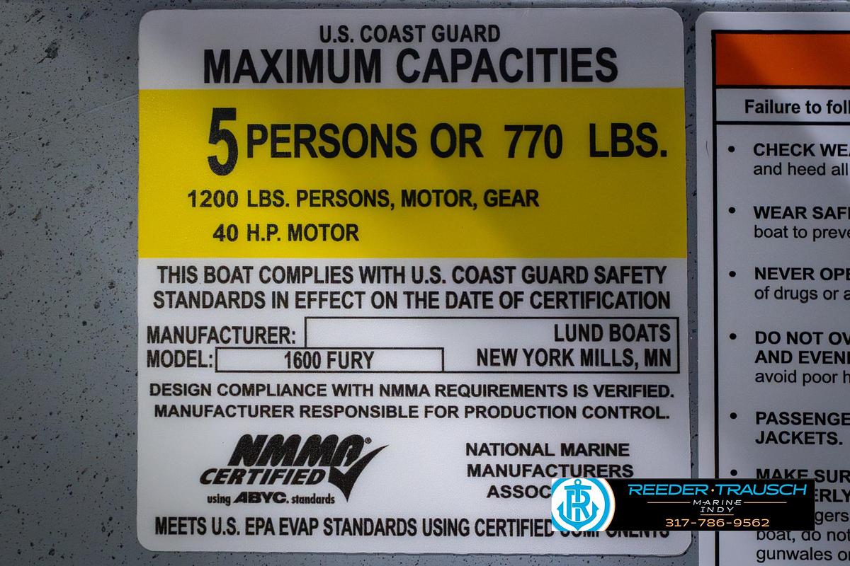 2026 Lund 1600 Fury