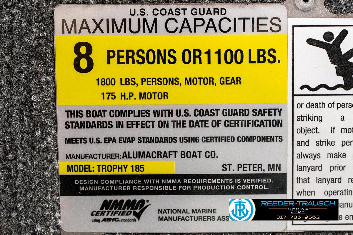 Used 2018 Alumacraft 185 Trophy