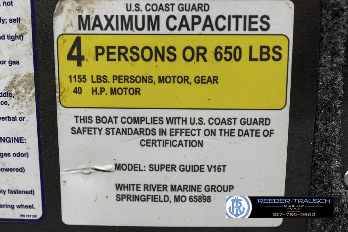 Used 2021 Tracker Super Guide V-16 SC