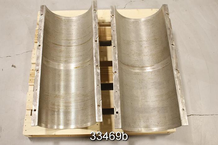 Used Escher Wyss RS2B Rejectsor Screen Plates, .125" Holes #33469