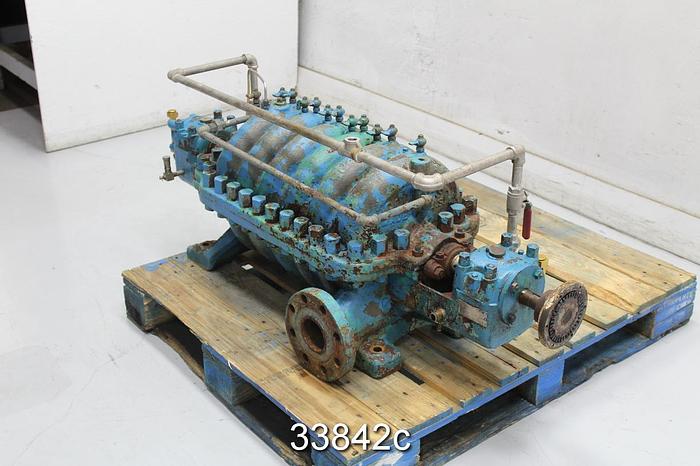 Used Goulds 3330 6-Stage Boiler Feed Pump #33842