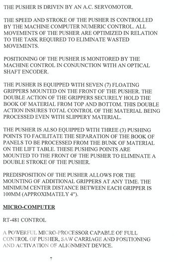 Used 1997 Selco WNT-200 Panel Saw