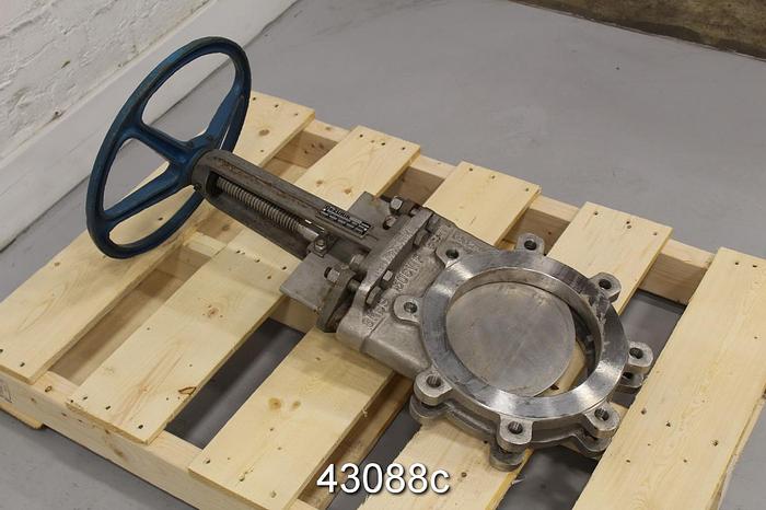 Used Dezurik 8" Hand Operated Knife Gate Valve #43088