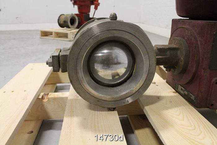 Used Masoneilan 3336302 Air Operated Control Ball Valve, 6", Air To Close #14730