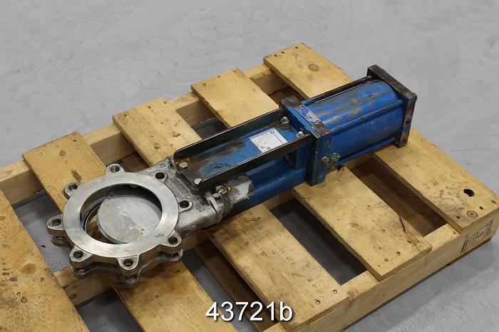Used Orbinox 6" Air Operated Knife Gate Valve #43721