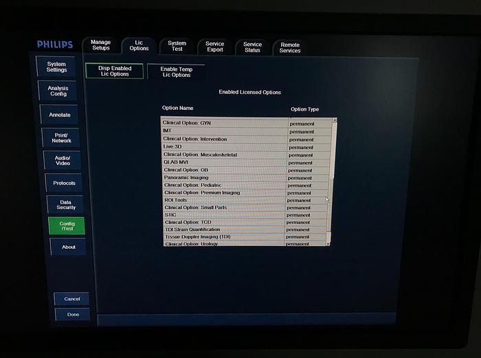 Gebraucht Philips iU22 Ultraschallgerät mit Flachmonitor, 2 Sonden, Sony Drucker