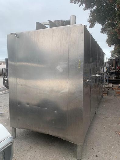 Used Tank, 3,000 Gallon, S/st, Jkt, Agit, Horiz, 3-Compartment #C743866