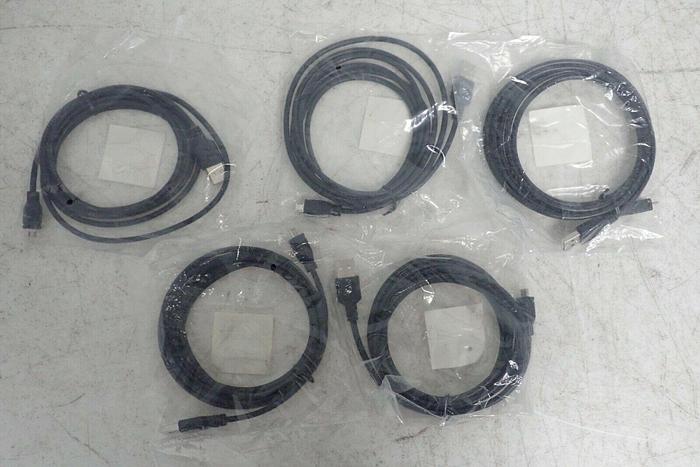 Used Lot of 5 E Core Cables 23-117-008 USB A Male/Micro USB Male 6 FT