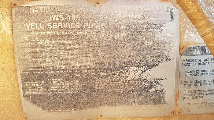 Used 2000 WELCAN 4 Axle Carrier Style Oilfield Pump / Kill Truck