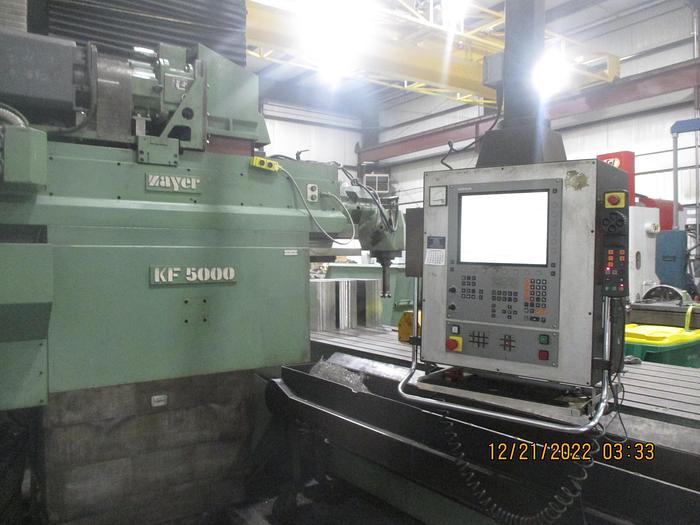 Used Zayer KF-5000 CNC Universal Bed Mill