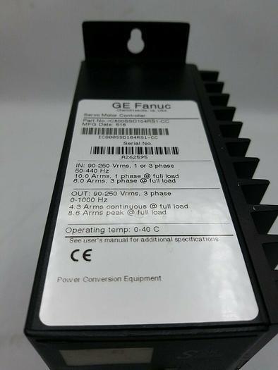 Used GE FANUC IC800SSD104RS1-CC