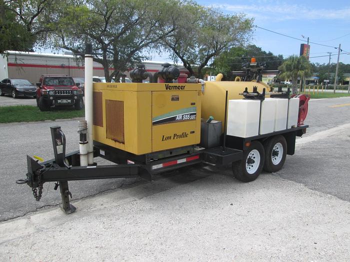Used 2011 Vermeer Low Profile Air 555 SDT Vacuum Trailer.