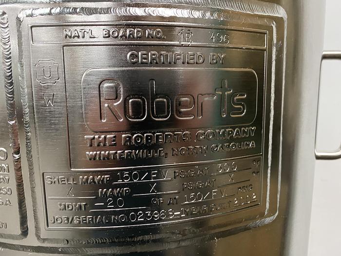 Used CUNO 16ZPB 16" Stainless Steel Cartridge Filter Housing 150 PSI @ 300 °F