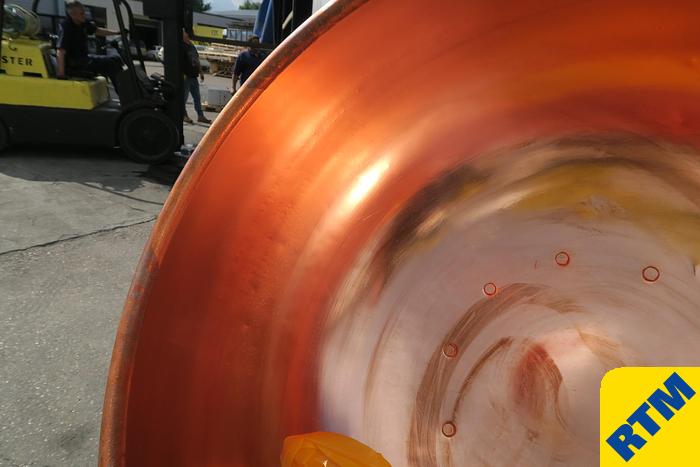 Used (8) Copper Coating Pans