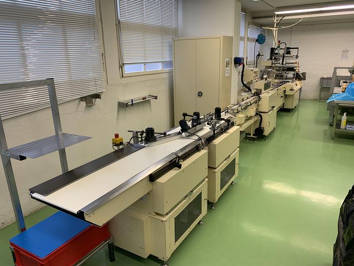 Used gebr. Horizontalschlauchbeutelpacklmaschine FUJI Type FW-3400 mit Chocoliner.