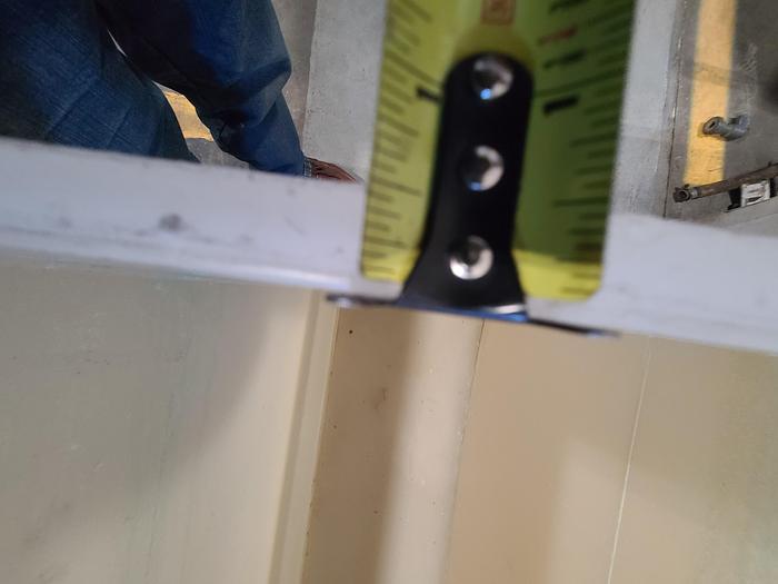 Used Polypro Tank Counter Flow Rinse side and bottom support 70" x 28" x 29" Removable Partition