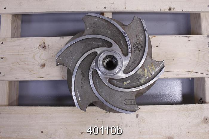 Used Goulds 3196 Pump Impeller, 8x10x13, 6-Vane #40110