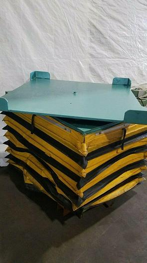 Used Knight 4000 Lb. Lift Pneumatic Air Lift Turn Table Pallet Coil Lifting Scissor