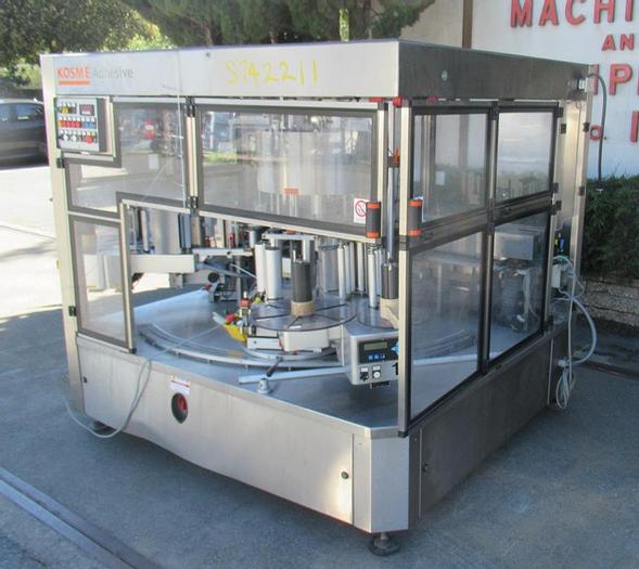Used Labeler, Pressure Sensitive, Kosme, Front & Back, S/st, A #S742211