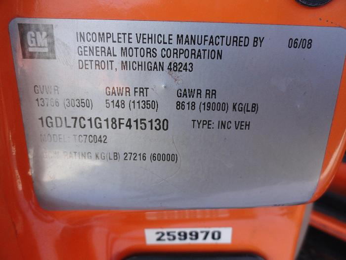 Used 2008 GMC / Altec TOPKICK C7500 / LRV55