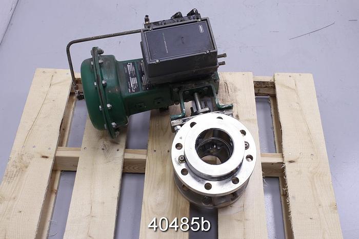 Used Fisher 4" V150 Series B Vee Ball Valve #40485