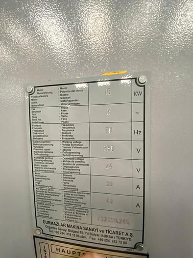 Used 2011 Durma AD-R 30135 CNC Pressbrake
