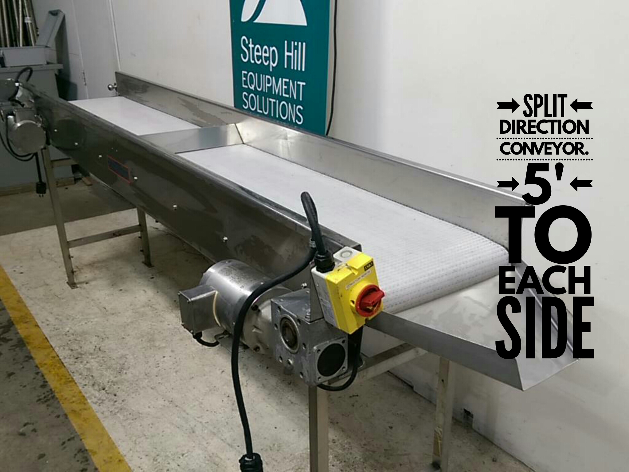 Used 10′ Split Direction Conveyor