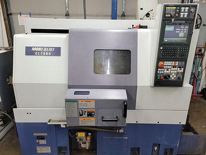Used 3146, Mori-Seiki, CL-2000BT, CNC Turning Center, w/Quick Load Servo S2 Bar Feed, 2002