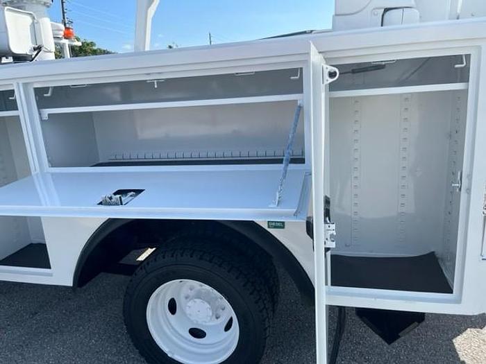 Used Altec AT40-G Bucket Boom on 2015 Ford F550 4x4 Extended Cab Utility Bucket Truck