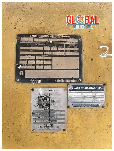 Used Item 0798 : Kato Engineering 800KW Generator