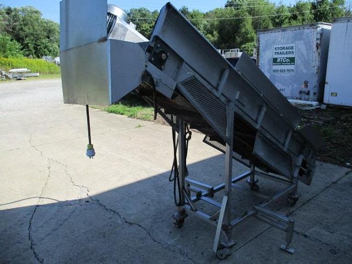 Used KSI Industries Cleated Incline Conveyor; 18"Wx8'L; Md#A2-273