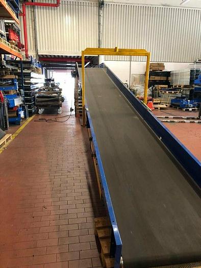 Gebraucht BUDDE Gurtförderer Förderband Steigband mit Knick