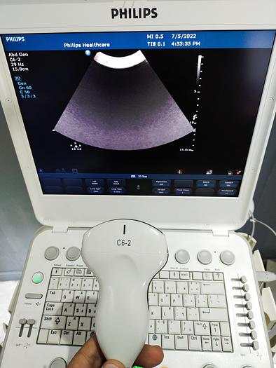 Gebraucht Philips CX30 tragbare Ultraschallgerät inkl. EKG Kabel und Netzteil