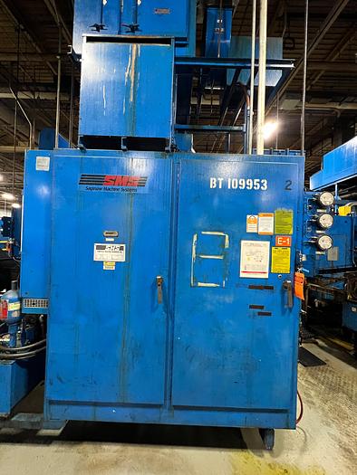 Used SAGINAW MACHINE SYSTEMS TWIN SPINDLE VERTICAL CNC TURNING CENTER