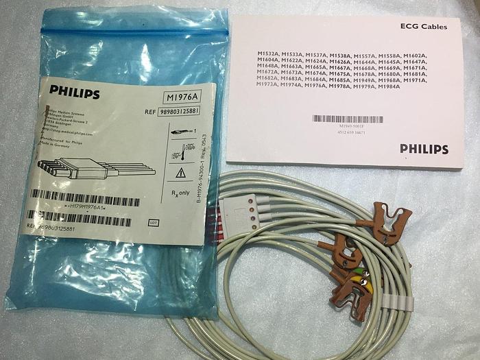 Gebraucht Philips M1976A 989803125881 EKG-Kabel