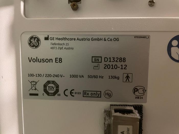 Used 2010 GE Voluson E8