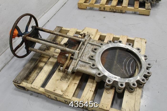 Used True Line 16" Hand Operated Knife Gate Valve #43545