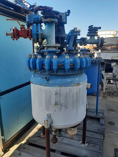 Used Reactor, 45 Gallon, G/L, 150 PSI, Jkt, Pfaudler, #S738230