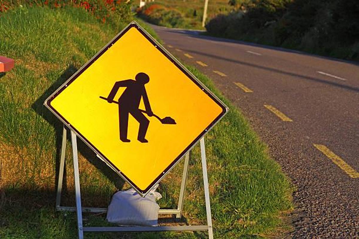 Used MEN AT WORK SIGNS